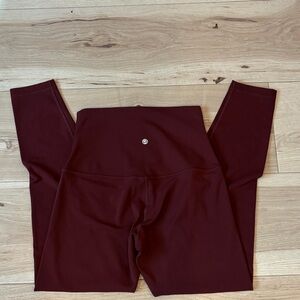 CRZ YOGA Deep Red Leggings